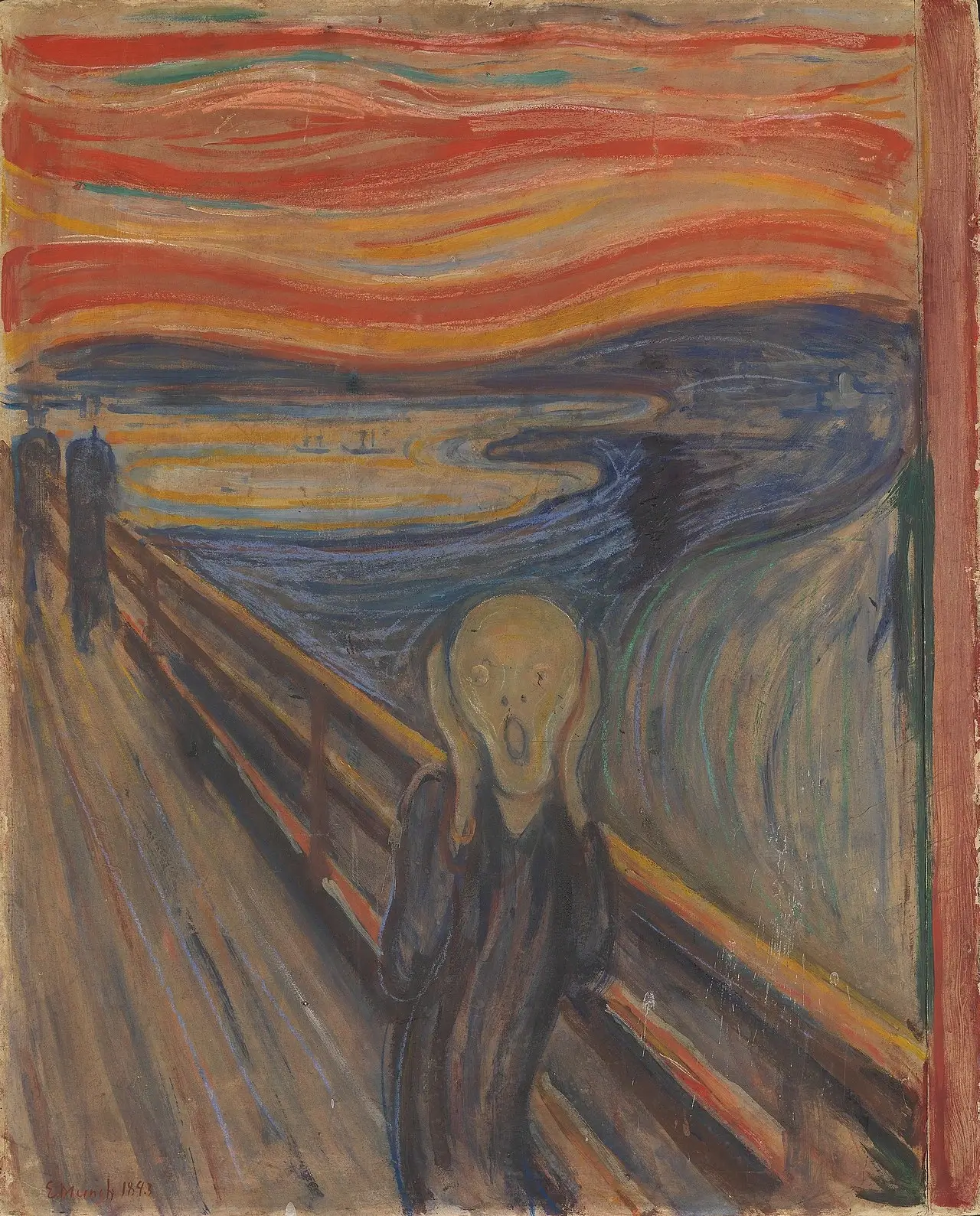 tableau (le cri) de Edvard Munch, symbolosant la gestion des émotions.